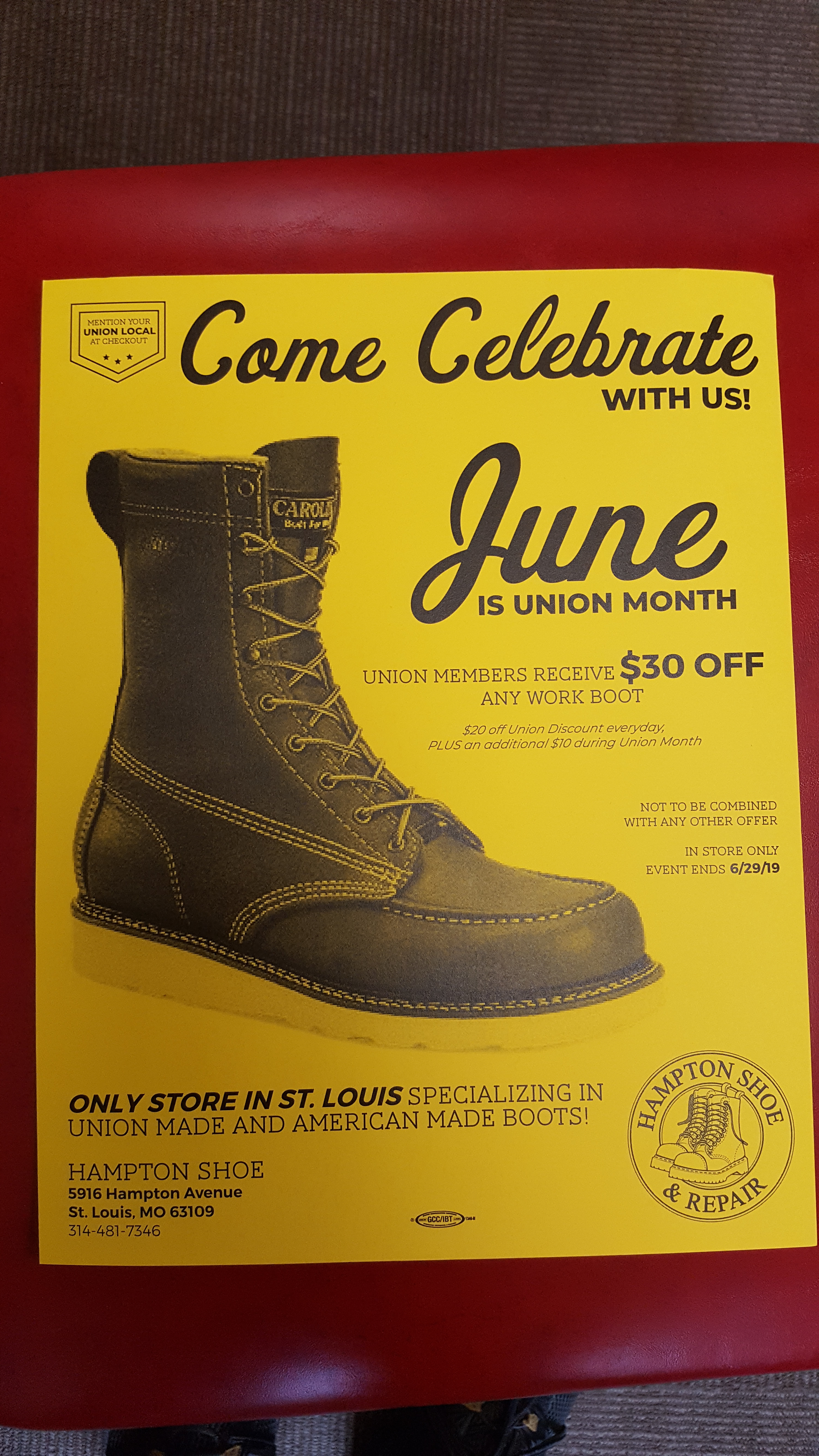 American Work boots | UAW Local 2250