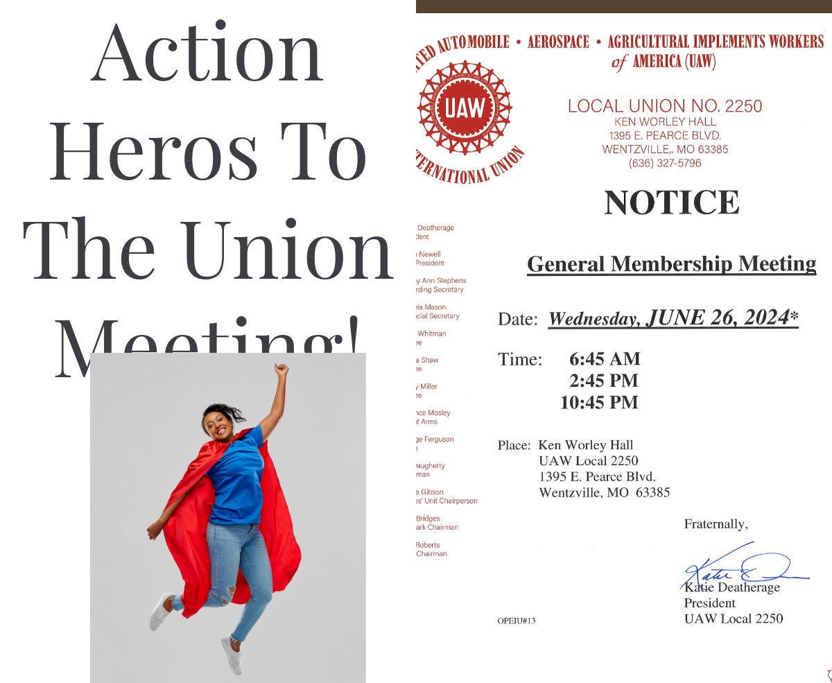 Action and Voting Heroes To The Wednesday Union Meeting