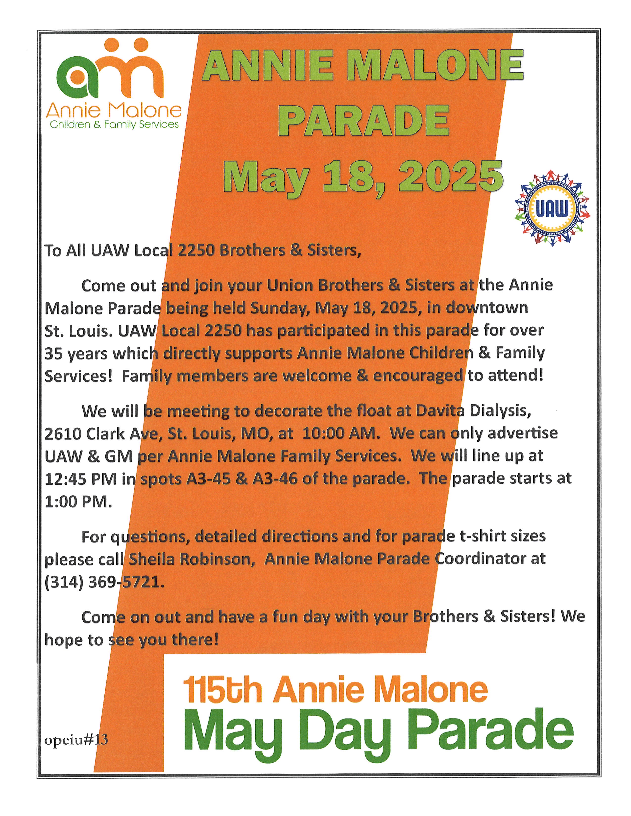 It’s Time For The Annie Malone Parade!