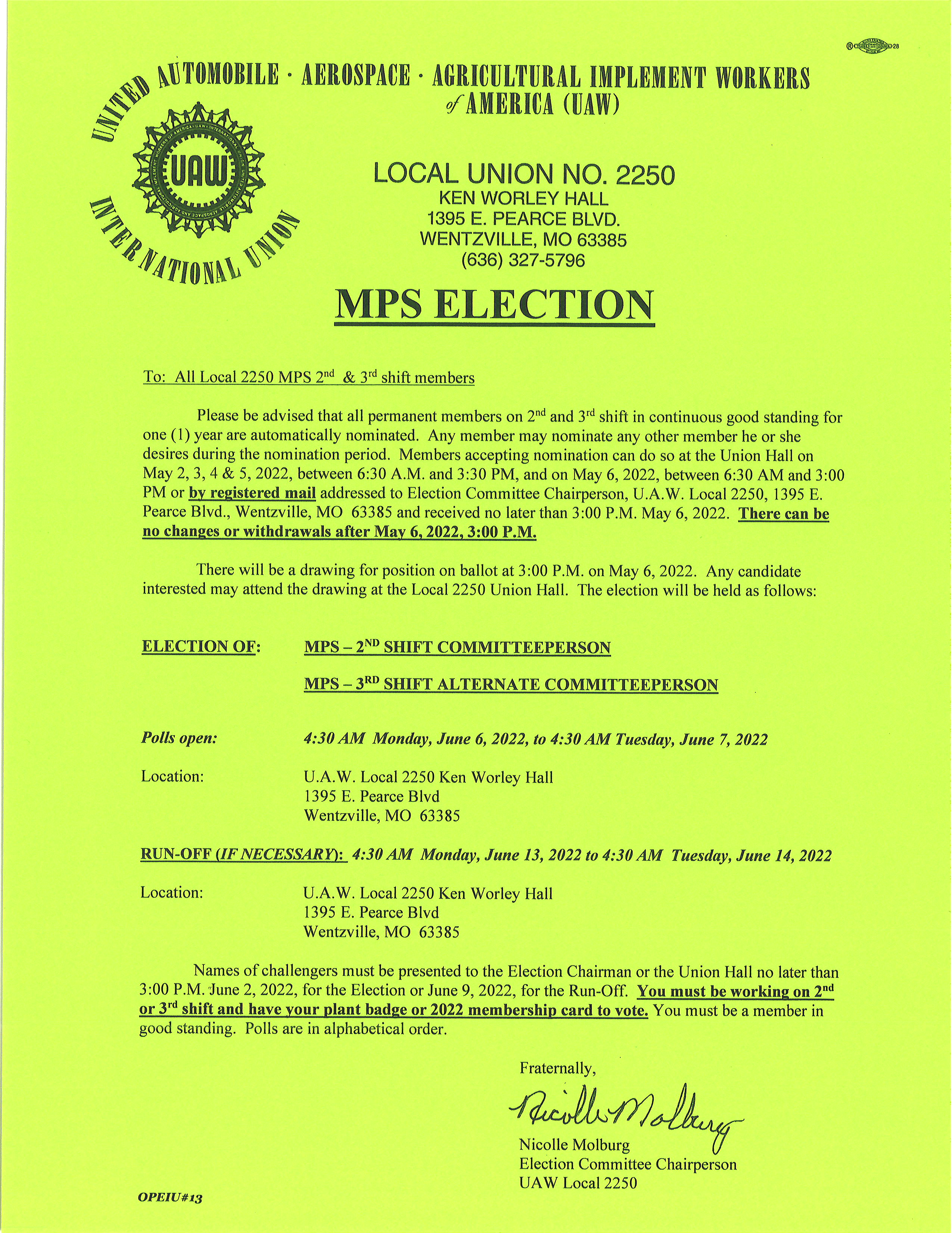 MPS Election Notice