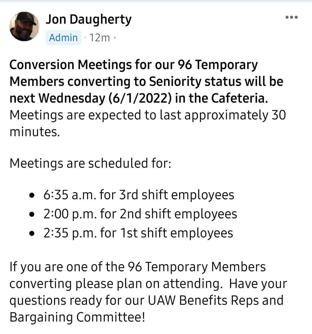 Important Meeting For Converted Members