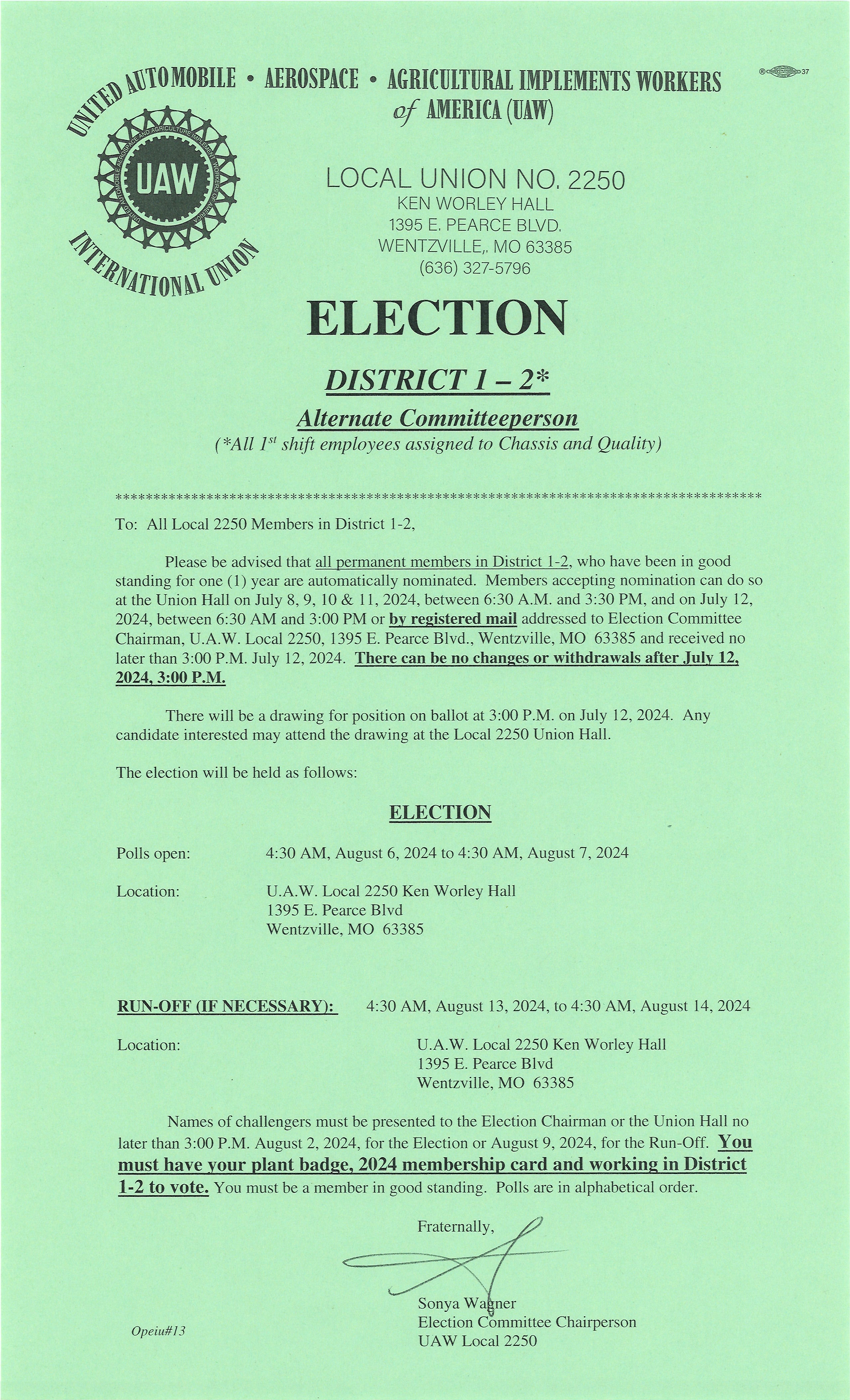 Election Notice District 1-2