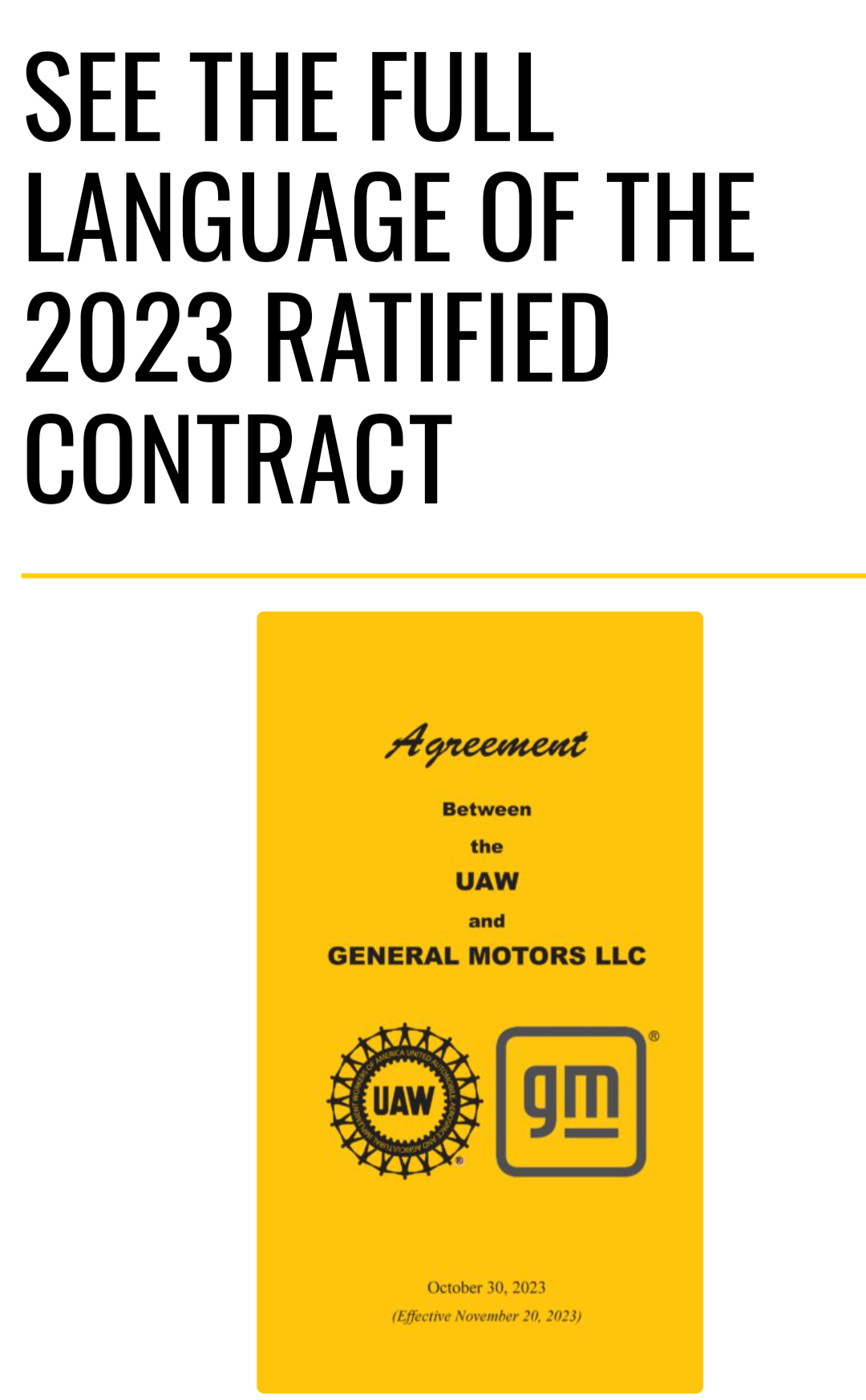 Your UAW/GM National Agreement Is In Your Hand – Click Here!