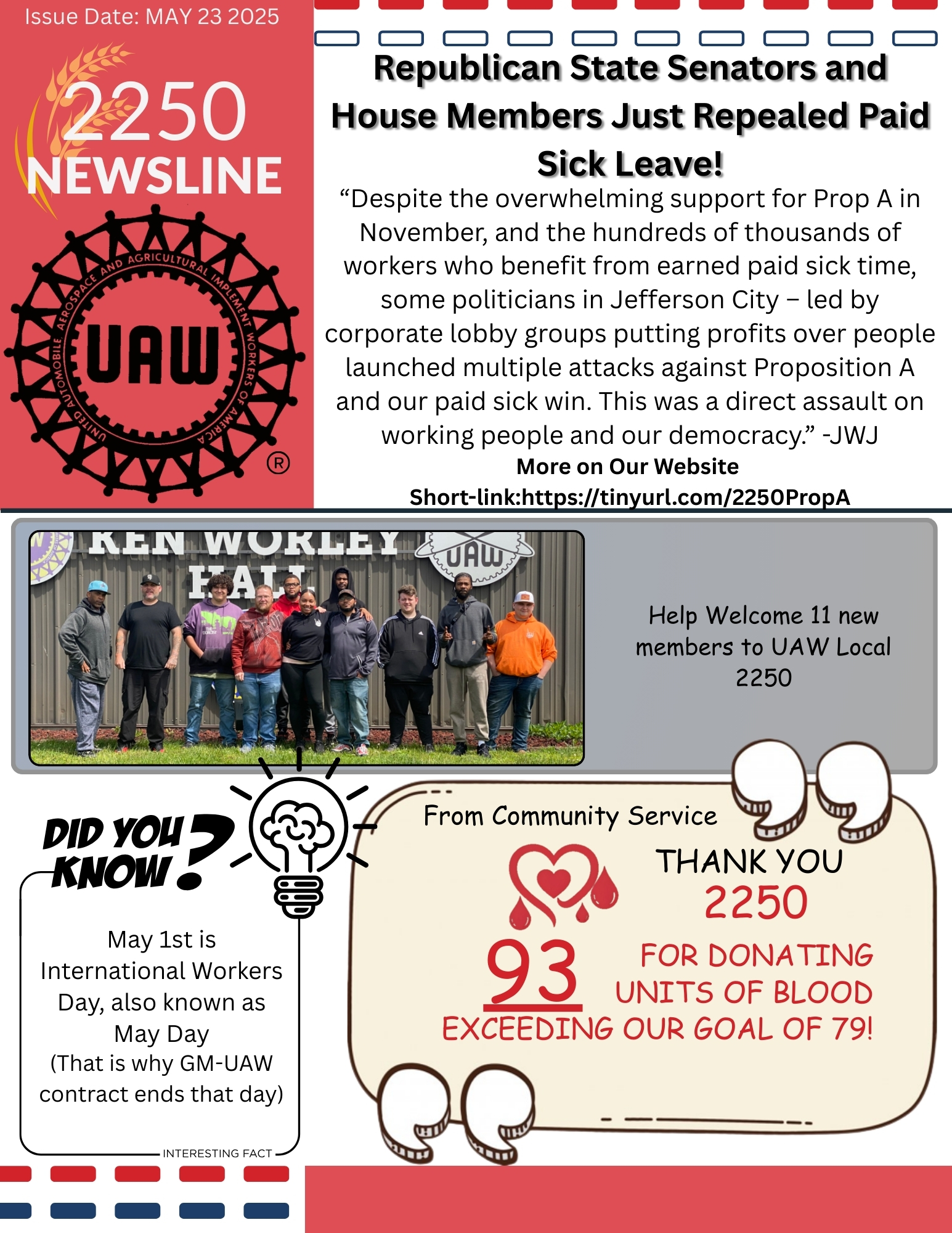 Your Newsline: What Happened To Paid Leave, Tornado Relief, Active Members