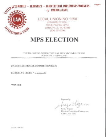 MPS Election Results