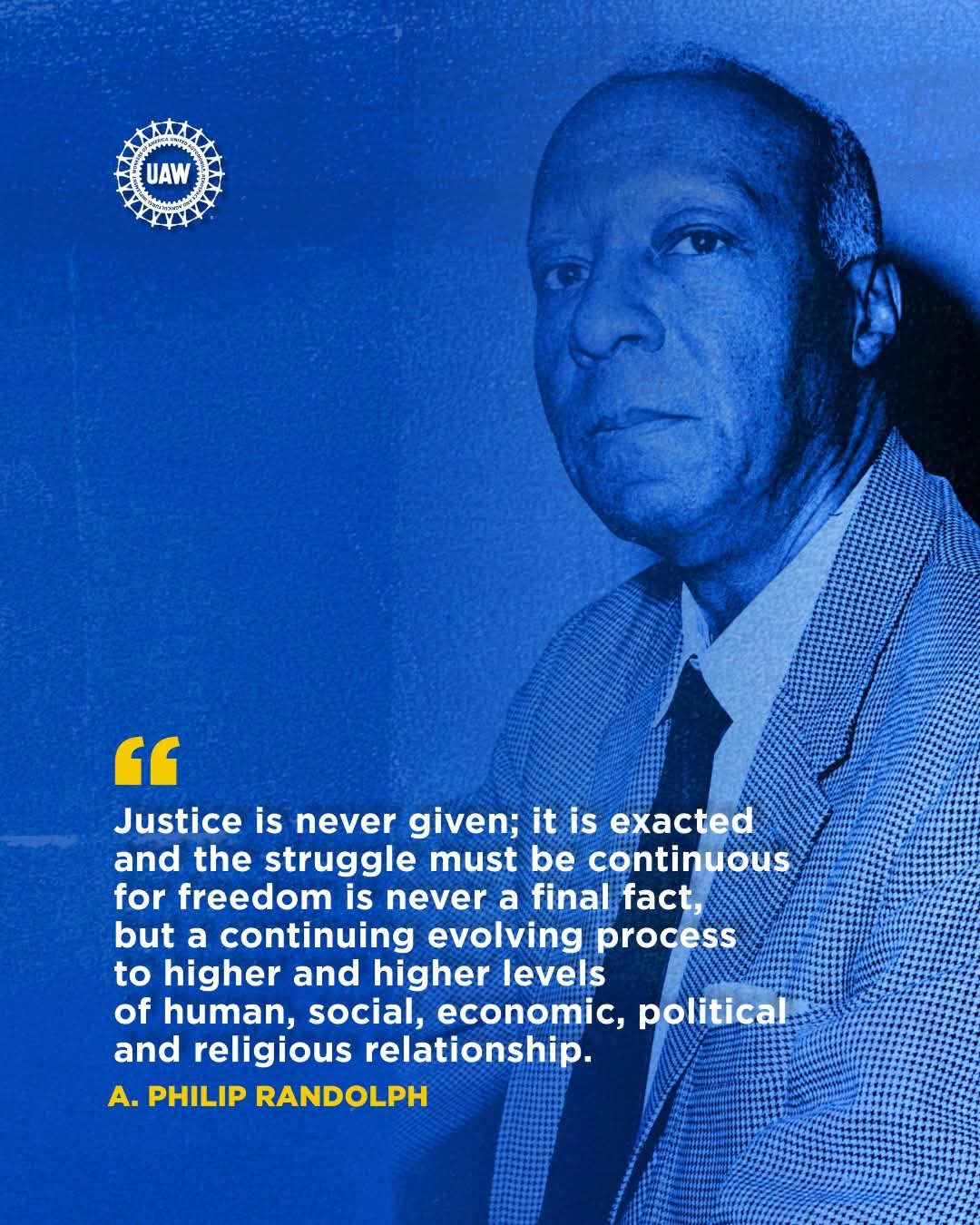 What Did Labor Legend A. Philip Randolph Say?