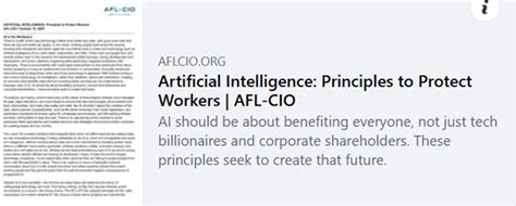 Americans Support Union Position on AI!