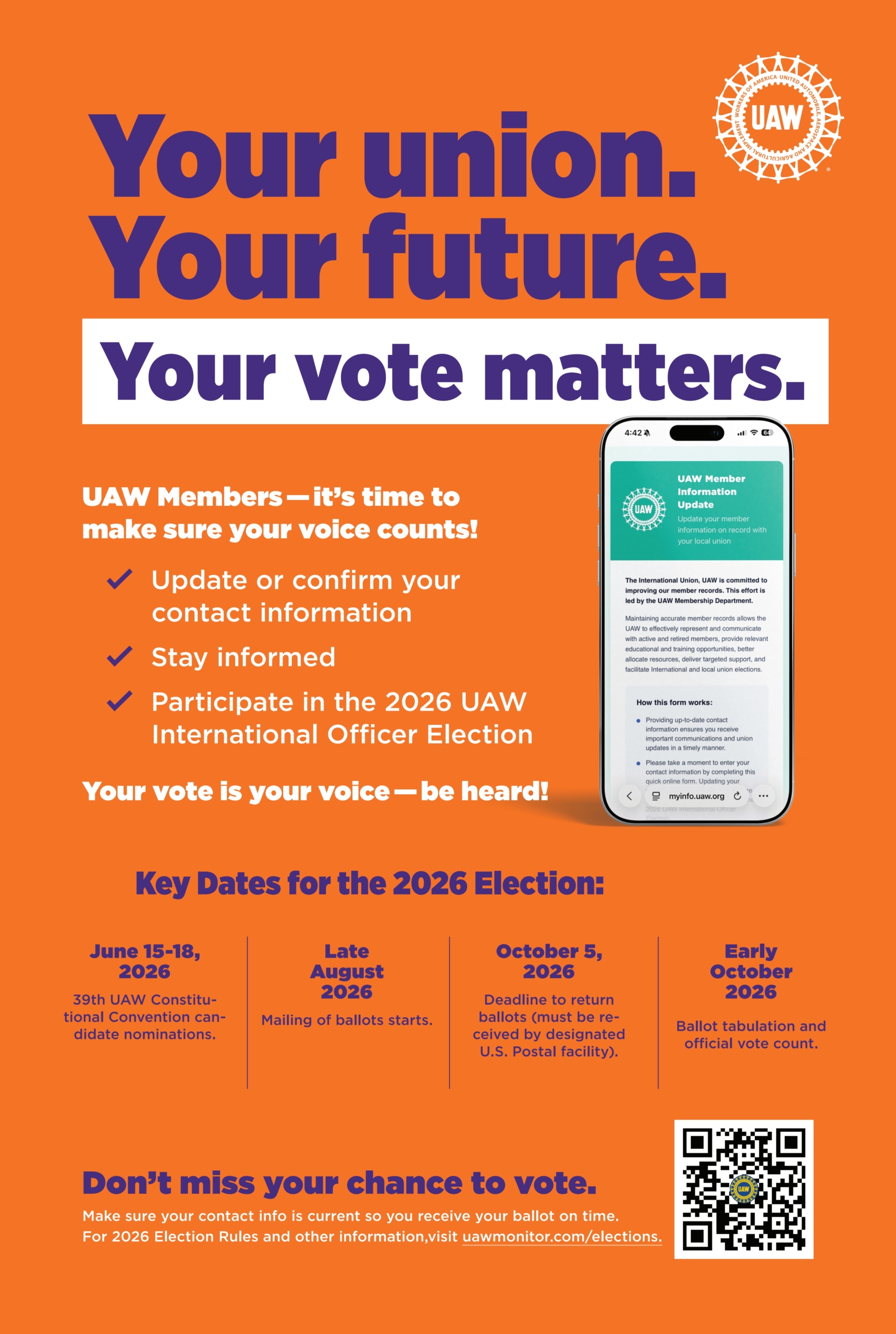 Let’s Vote In The International Executive Board Election This September!