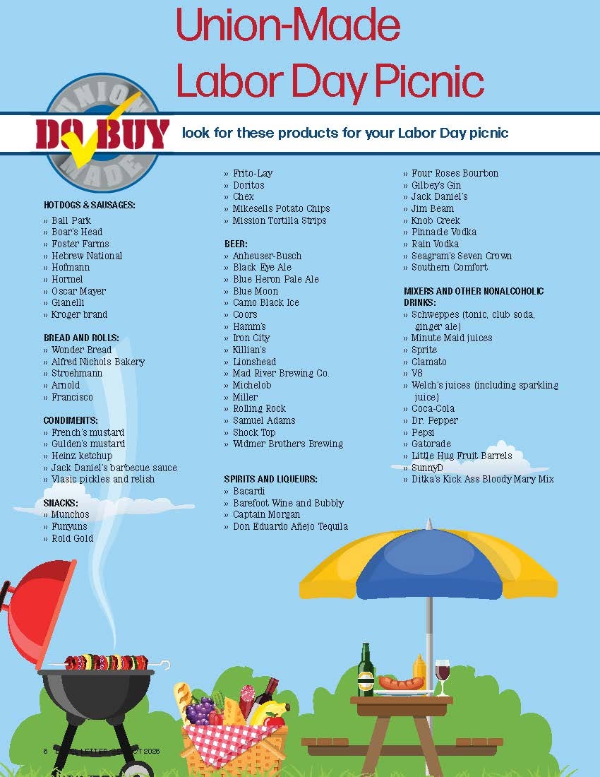 Union-Made Labor Day Picnic!